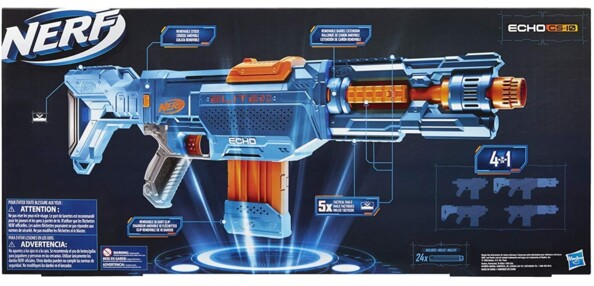 Hasbro Nerf Elite 2.0 Echo CS-10 blaster met magazijn en 24 darts