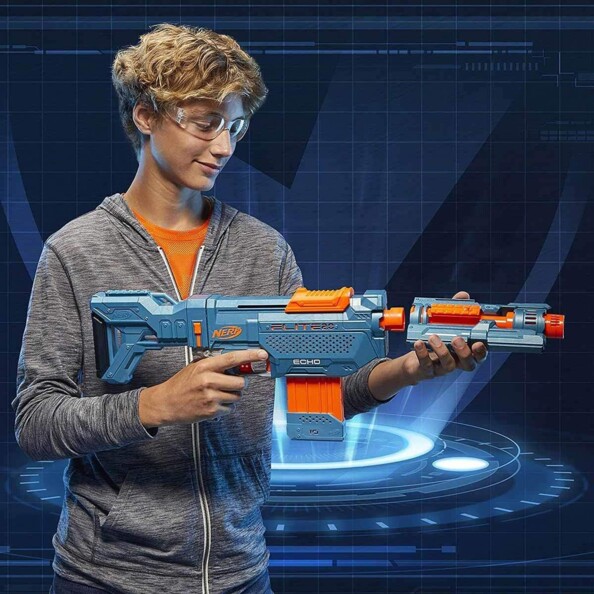 Hasbro Nerf Elite 2.0 Echo CS-10 blaster met magazijn en 24 darts