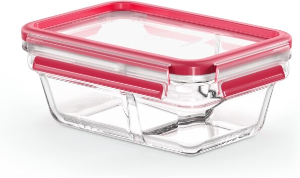 Tefal MasterSeal Glass rechthoekige vershouddoos 0,8 L met verdeler