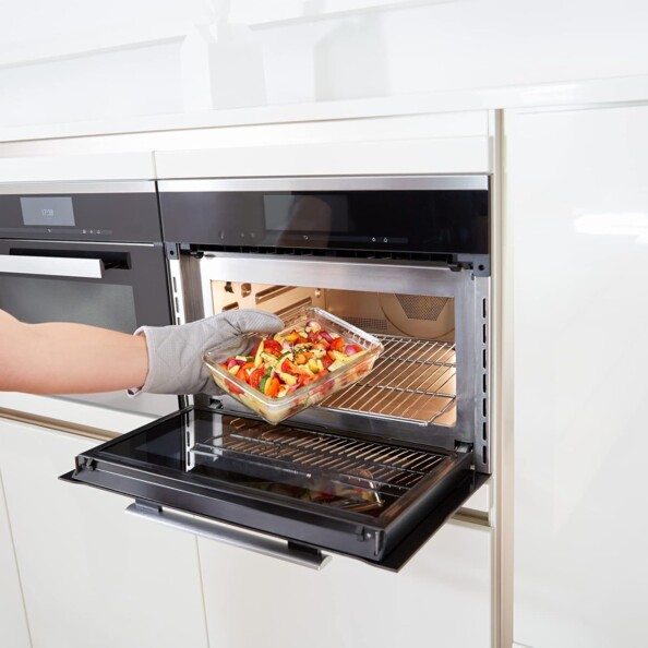 Tefal MasterSeal Glass rechthoekige vershouddoos 0,8 L met verdeler