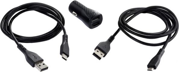 Energizer 12V autolader met 2 x USB 2,4 A en 2 kabels