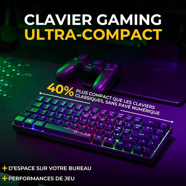 The G-Lab Keyz Hydrogen WL draadloos gamingtoetsenbord