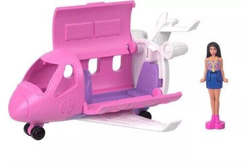 Mattel Mini BarbieLand set met 4 poppen en 4 voertuigen