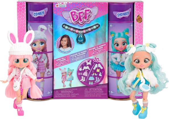 Cry Babies BFF  set met 2 verzamelbare modepoppen Coney & Sydney
