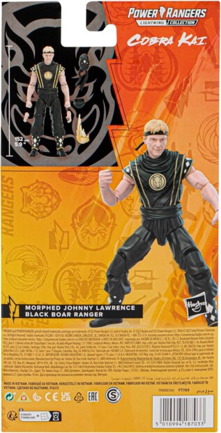 Power Rangers Lightning Collection Morphed Johnny Lawrence Black Boar Ranger kop