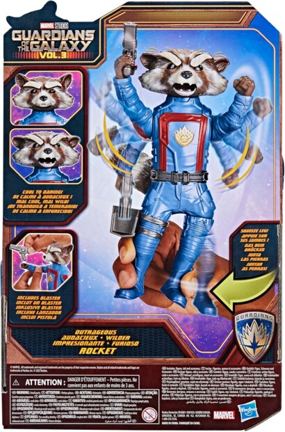 Hasbro Marvel Guardians of the Galaxy Vol. 3 Rocket actiefiguur 20 cm