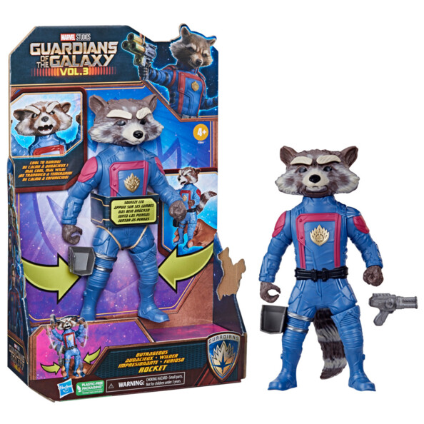 Hasbro Marvel Guardians of the Galaxy Vol. 3 Rocket actiefiguur  20 cm