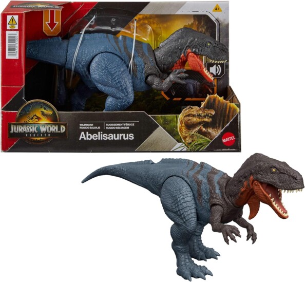 Jurassic World Abelisaurus beweegbare dinosaurusfiguur met geluid