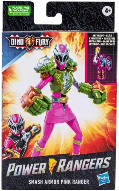 Hasbro Power Rangers Dino Fury Smash Armor Pink Ranger actiefiguur