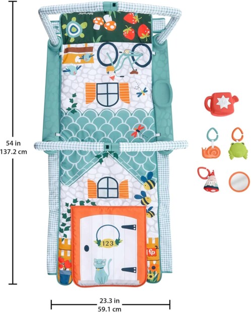 Fisher-Price Mon Tapis Cabane 3 en 1 speelmat voor baby’s