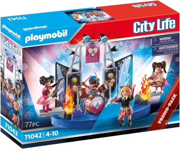 Playmobil City Life 71042 muziekgroep rock