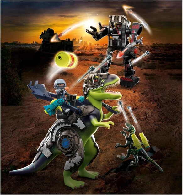 Playmobil Dino Rise Tyrannosaurus met gigantische robot