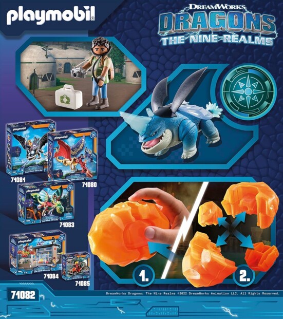 Playmobil Dragons De Negen Rijken met Bissocorn en D'Angelo