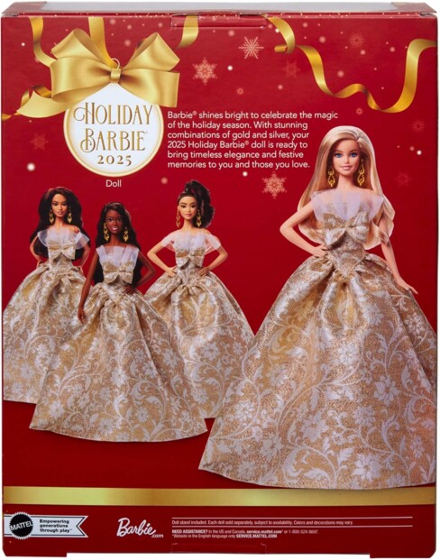 Barbie Holiday 2025 Blonde pop (feestelijke verzamelpop met elegante uitstraling