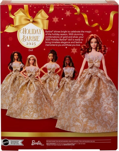 Barbie Holiday 2025 Roodharige pop (feestelijke verzamelpop met elegante winterl