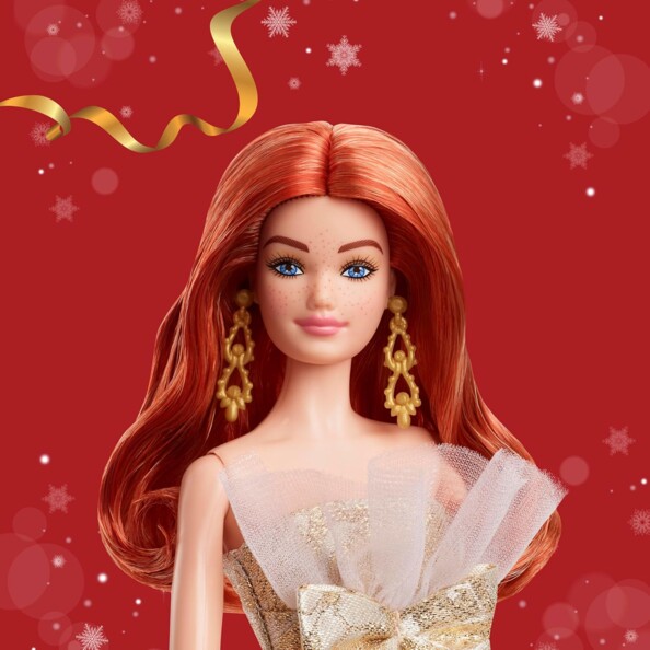 Barbie Holiday 2025 Roodharige pop (feestelijke verzamelpop met elegante winterl