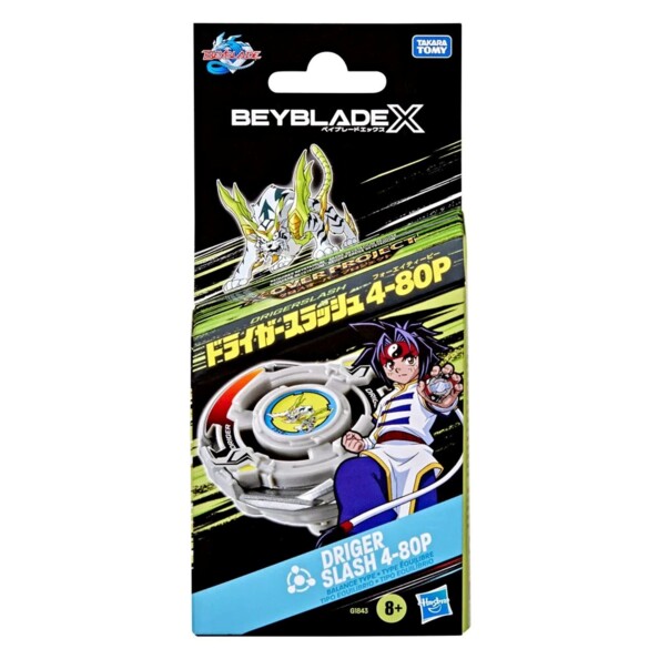 Hasbro Beyblade X Over Project Driger Slash 4-80P tol met lanceerder