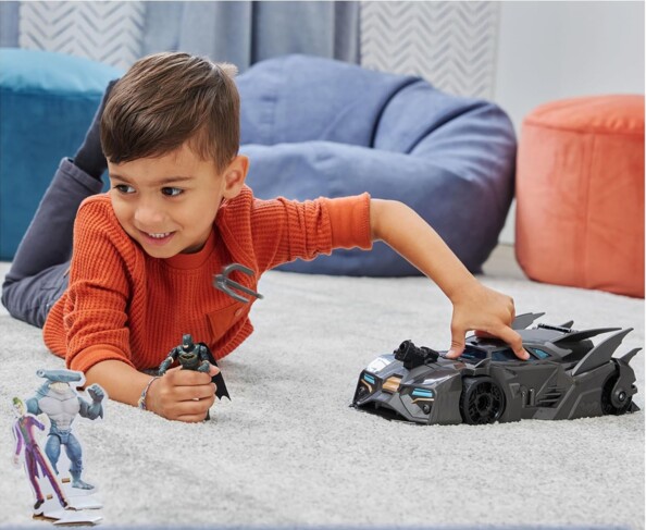 Spin Master Batman all-terrain Batmobile met grijphaak en actiefiguur