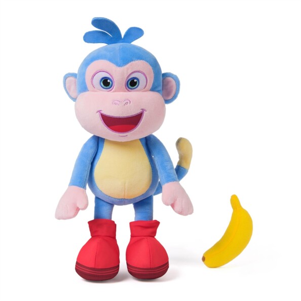 Dora interactieve knuffel Boots 35 cm met banaan