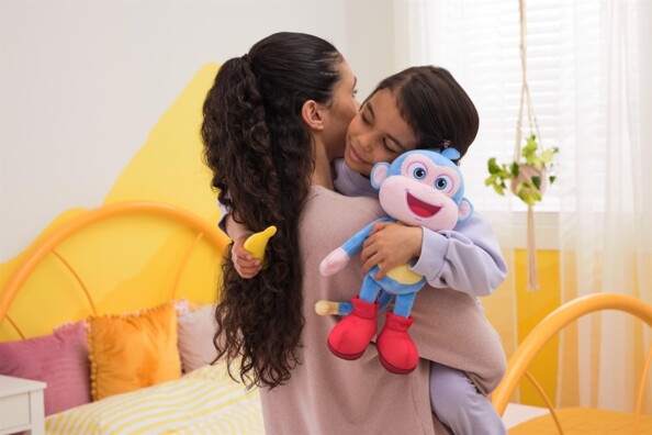 Dora interactieve knuffel Boots 35 cm met banaan