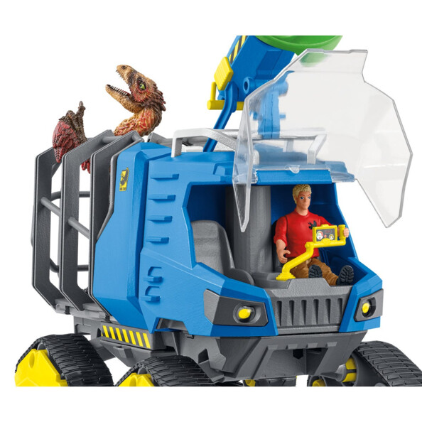 DINOSAURS vangvoertuig met Dakotaraptor en Ranger Flynn