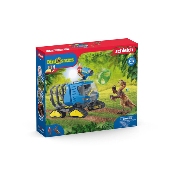 DINOSAURS vangvoertuig met Dakotaraptor en Ranger Flynn