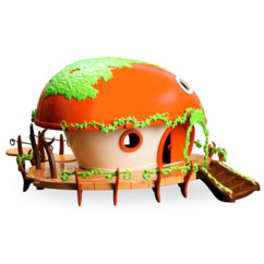 Ouaps Monchhichi speelhuis (Maison Deluxe) met accessoires