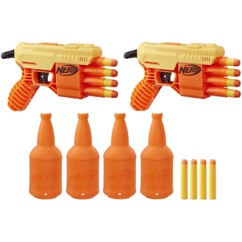 NERF Alpha Strike Fang QS-4 Pack van 2 (duelset met doelen) voor snelle battles