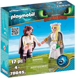 PLAYMOBIL Dragons Astrid en Harold 70045 (bruiloftsscène) voor fantasierijk roll