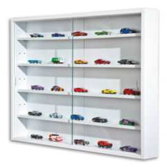 Compilati wandvitrine voor miniaturen wit