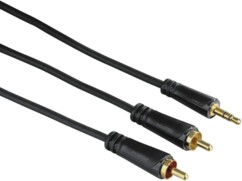 Hama audiokabel 3,5 mm jack naar 2 cinch 1,5 m
