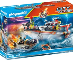 Playmobil City Action - Reddingswerker op zee met boot en speedboot