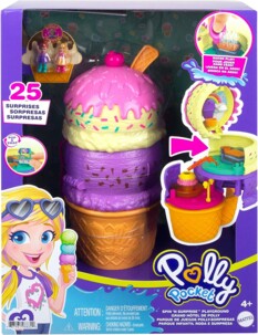 Polly Pocket speelset met ijsje en meerdere functies