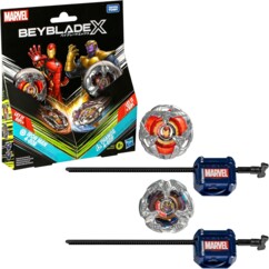 Hasbro Beyblade X Marvel - tollen Iron Man 4-80B vs Thanos 4-60B