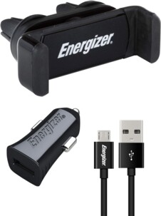 Energizer autokit met ventilatieroosterhouder en 1A-lader