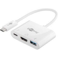 USB-C multiport adapter met HDMI 4K, USB 3.0 en Power Delivery 60 W