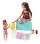 Barbie Skipper Babysitter met peuter en badkuip