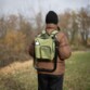 Groene rugzakstoel met geïsoleerd koelvak