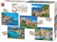 King Italy Collection set van 5 puzzels met Italiaanse dorpen, 5 x 1000 stukjes