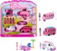 Mattel Mini BarbieLand  set met 4 poppen en 4 voertuigen