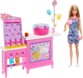 Barbie suikerspinkraam met pop en accessoires