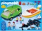 Playmobil Family Fun  familieauto met aanhanger voor boottransport