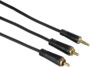Câble HAMA audio jack 3,5 mm vers 2 cinch longueur 1.5 mètre connecteurs dorés