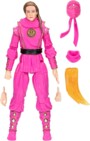Figurine Morphed Samantha LaRusso Pink Mantis Ranger avec tête alternative, foulard, mains interchangeables et effet de combat